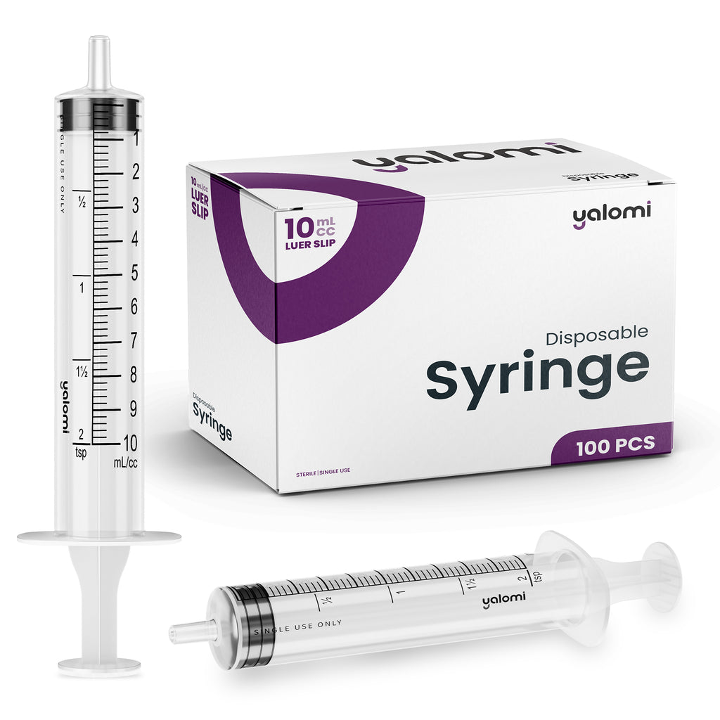 Yalomi - 10mL Luer Slip Syringe - Case of 800pcs