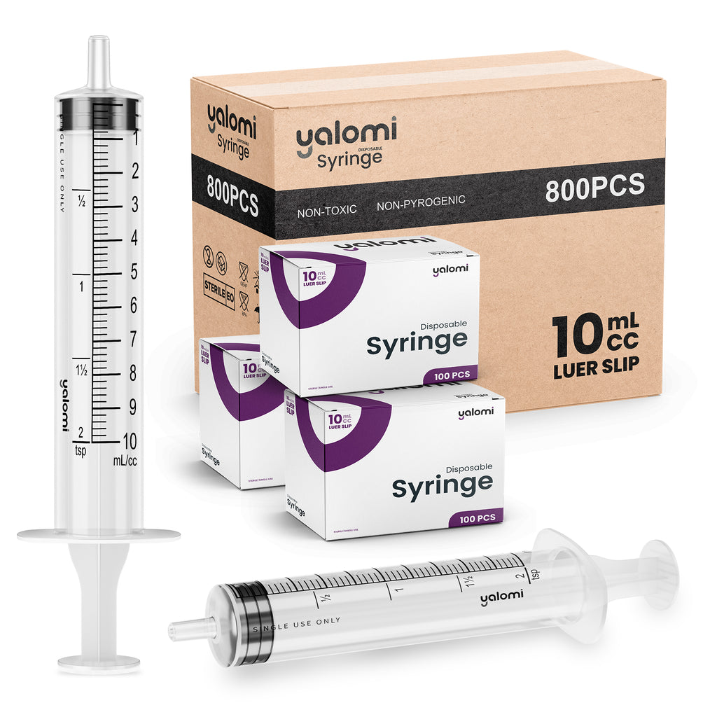Yalomi - 10mL Luer Slip Syringe - Case of 800pcs